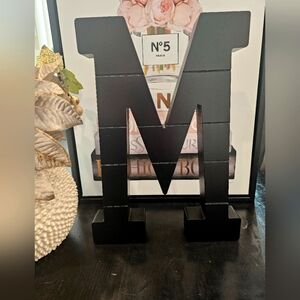 Black Decorative Letter M